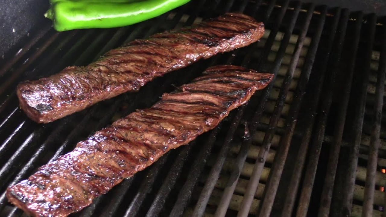 Grilled Skirt Steak with Gorgonzola Cream Sauce Recipe - YouTube