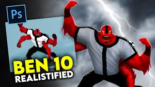 Making Ben 10 Alien Realistic in Photoshop | Four Arms | E01 screenshot 3