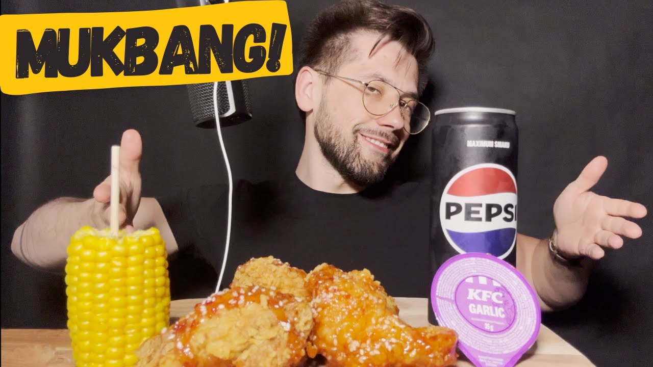 SWEET CHILLI WINGS - NOWOŚĆ Z KFC! | MUKBANG | ASMR po polsku