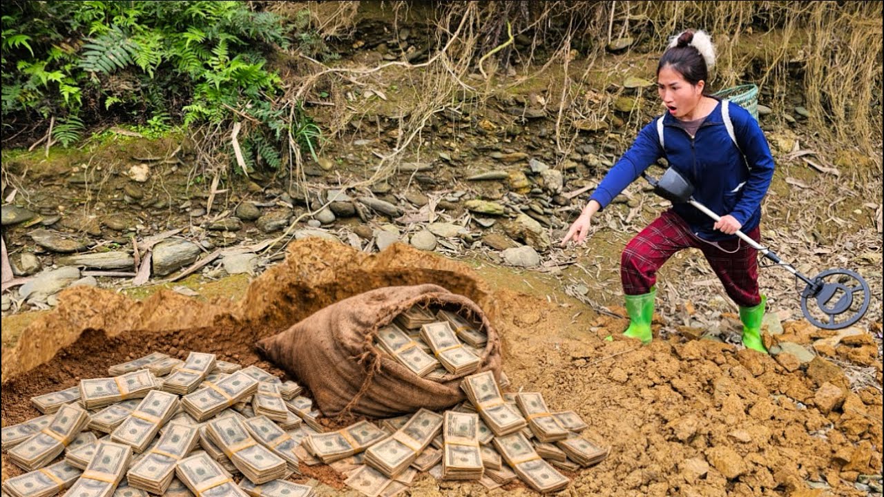 A strange bag was unearthed from the ground: I was utterly astonished when I opened it-treasure hunt