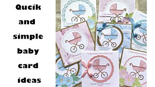 Quick and simple baby cards ideas with few tips for making your cards for selling them. screenshot 4