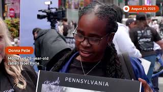 Families gather to remember fentanyl victims in Times Square | REUTERS