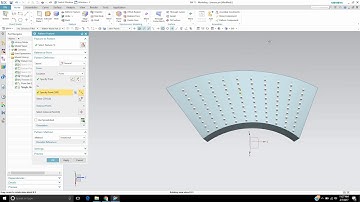 Hole Pattern on Curved Face with Spreadsheet Edit