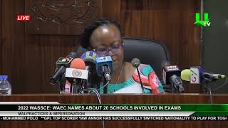 2022 WASSCE :WAEC NAMES ABOUT 20 SCHOOL INVOLVED IN EXAMS