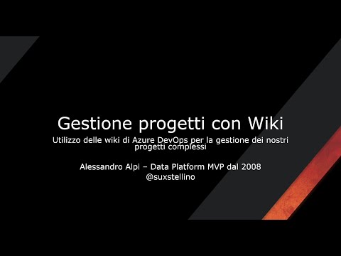 Gestire progetti utilizzando le Wiki di Azure DevOps