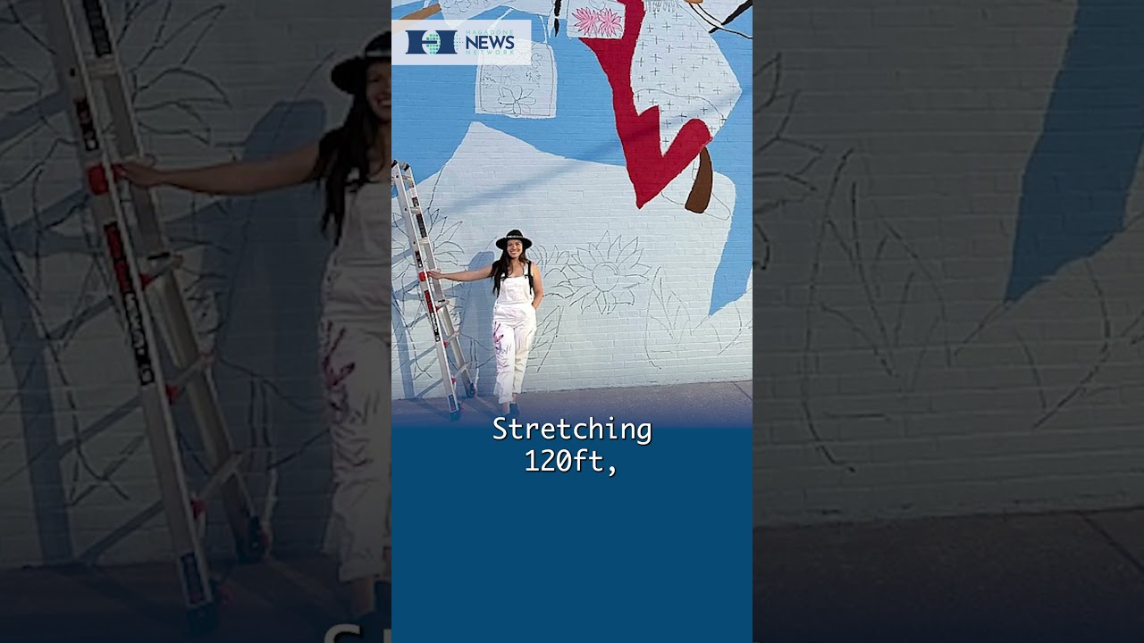 Massive Ronan Mural Celebrates Tribal Culture & Local Scenery   