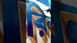 3D Hand Writing। Wall Writing। Bengali Letters। @calligraphy with Suman  painting handwriting