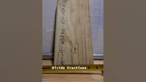 Quick Way to Divide Fractions!. #construction #constructionworker