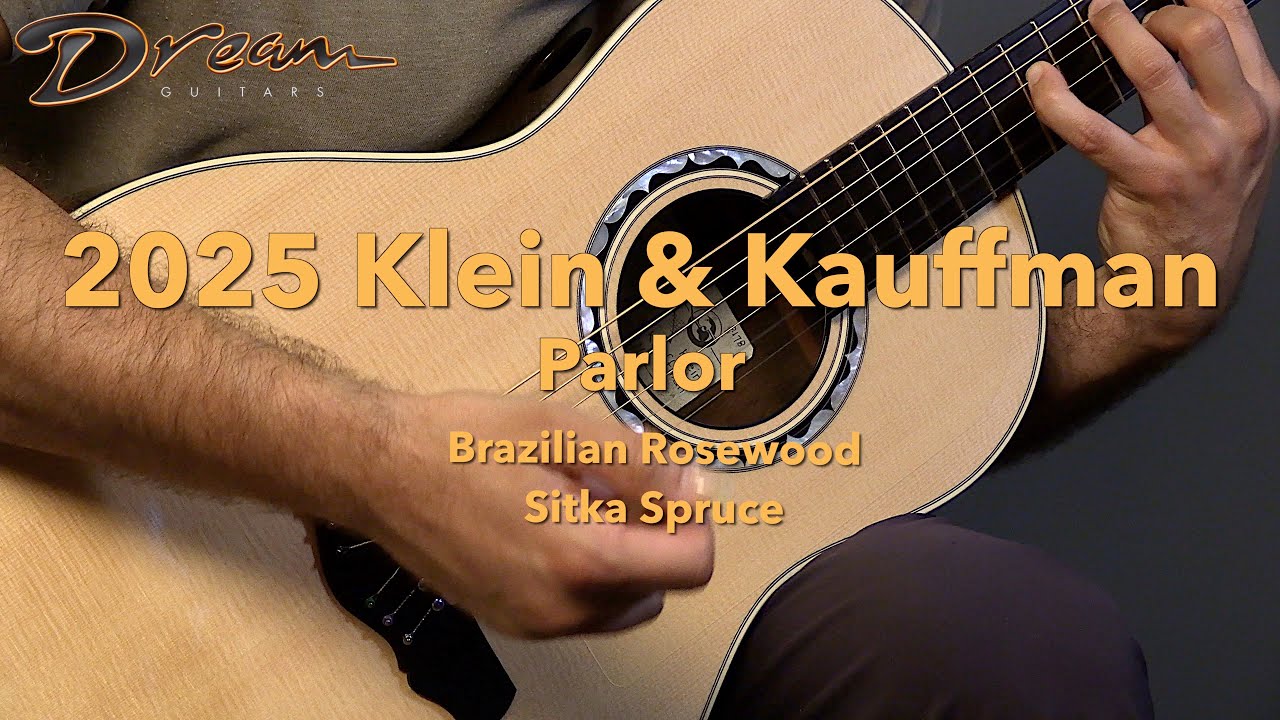 Dream Guitars - 2025 Klein and Kauffman Parlor, Brazilian Rosewood & Sitka Spruce 
