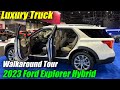 Modern  innovative  2023 ford explorer platinum hybrid
