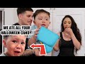 TELLING OUR BABY WE ATE ALL HIS HALLOWEEN CANDY *FUNNIEST REACTION*