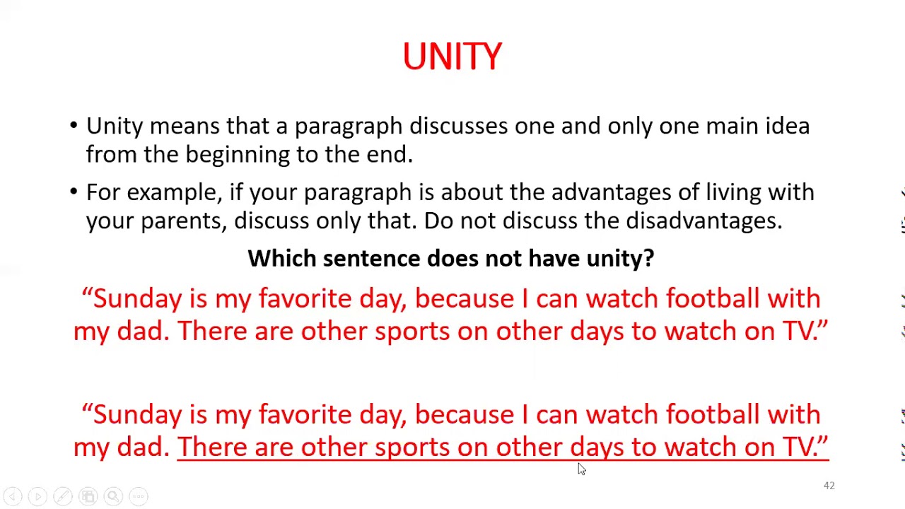 PART 2: UNITY AND COHERENCE 