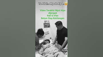 Video Terakhir Mpok Alpa dijenguk Rafi Ahmad & Irfan Hakim #mpokalpa #sakit #kanker #meninggaldunia