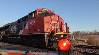 CSX B773 Loaded Ethanol Train with CN Power from Creston, Ohio December 15, 2023