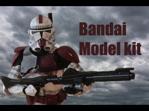 Bandai Clone trooper model kit build (187th battalion)
