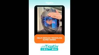 Helm dengan teknologi super keren !! #teknlogi #techindonesia #inovasi #otomotif #helmet #helmkeren