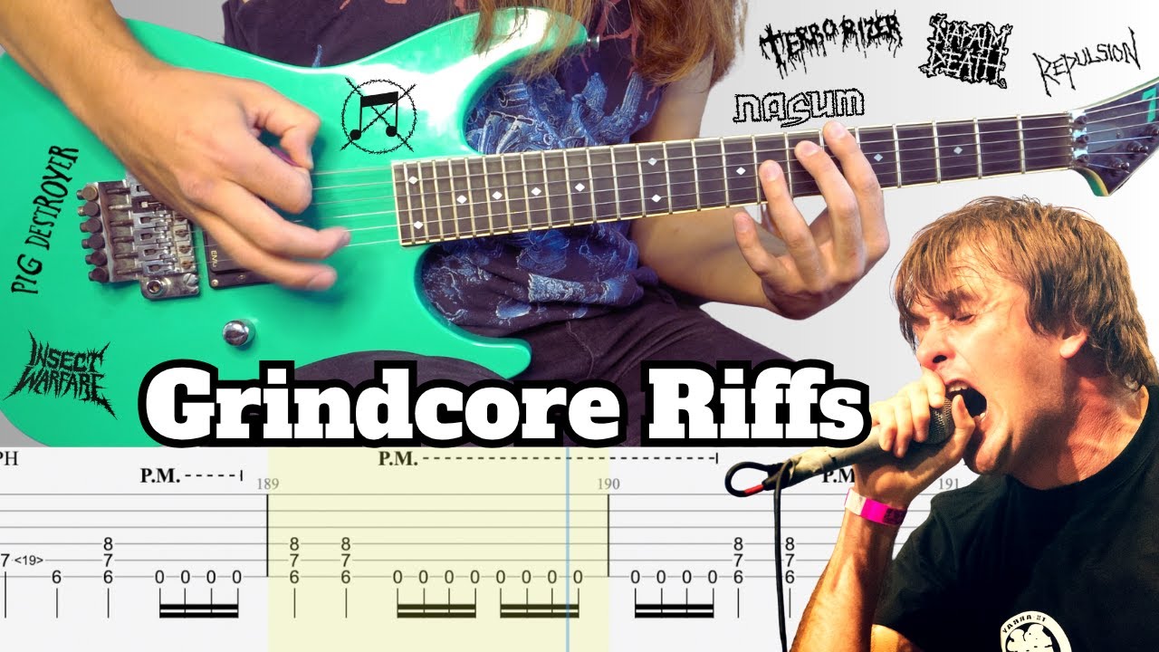 16 Iconic GRINDCORE Riffs (with Guitar TAB)
