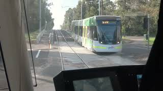 Driver's View with E Class Tram 58 to West Coburg. Part 2 from La Trobe St