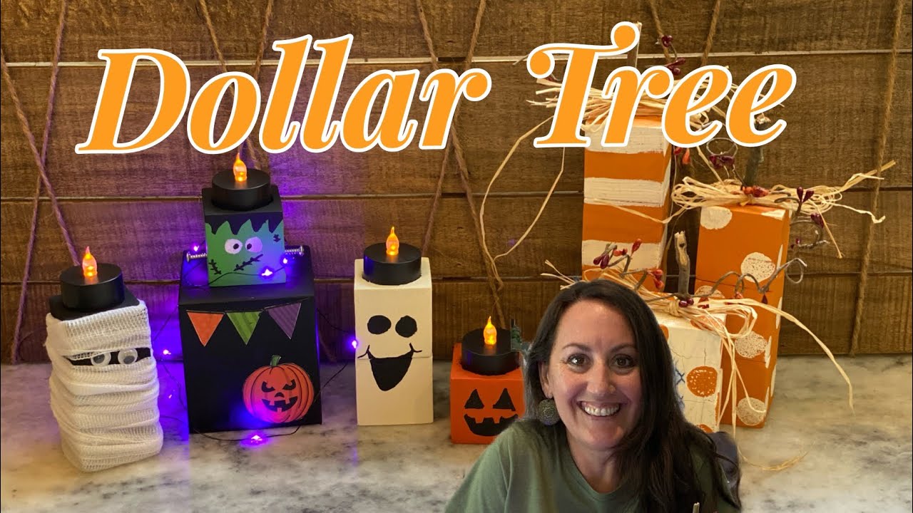 FALL & HALLOWEEN DOLLAR TREE DIY’S 🍂🎃🍁👻 | DOLLAR TREE DIY - YouTube