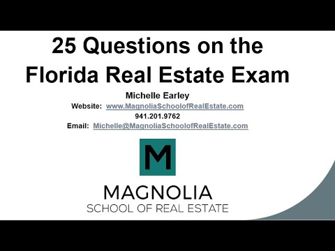 Pass the Florida Real Estate Exam with 25 Questions Actually on the Exam in 2022
