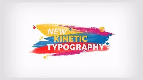 Brush Kinetic Typography Motion Graphics Templates