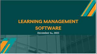 Learning Management Software - ENG