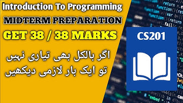 CS201 Mid Term Preparation| CS201 Important Topics | CS201/CS201P Important Lectures