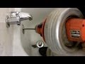 How to Snake Bathtub Drain through Overflow with Electric Auger