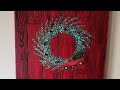 Bling Bling Christmas Wreath on My Red Door.   OMG  Video #122