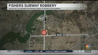 Fishers police searching for armed robbery suspect
