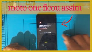 Moto One Vision Stuck On Black Screen  How To Fix  Your Device Has Failed Verification