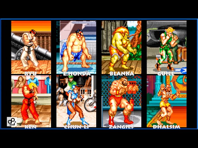 Street Fighter II Characters Evolution 