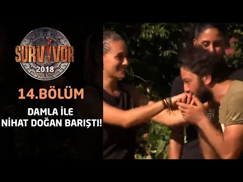 Survivor 2018 | 14. Bölüm | Damla ile Nihat Doğan barıştı! Elini Öpüp, Özür Diledi...