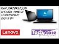 Lenovo B50 80 : How to upgrade ram and harddrive SSD Wifi  easy do it yourself DIY