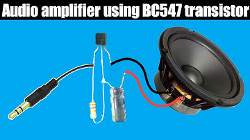 Make a audio amplifier using bc547 transistor | make a simple amplifier | very easy to make