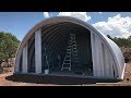 Quonset hut end walls insulation and framing