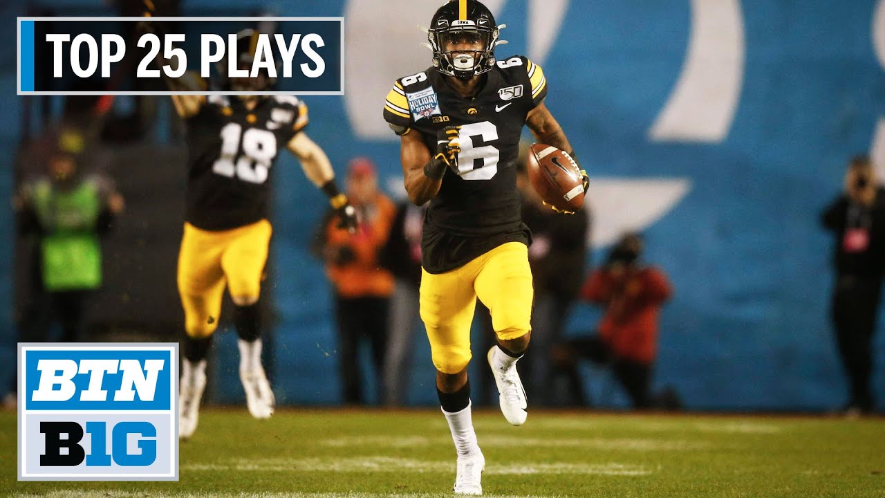 Iowa Football The Top 25 Plays of 2019 Big Ten Football YouTube
