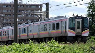 E129系A6+B1編成信越本線上り普通434M内野→新潟→長岡【4K】