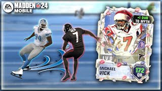 MYTHIC MIKE VICK PUTTING PEOPLE ON SKATES!! MADDEN MOBILE 24 MYTHIC VICK GAMEPLAY!!