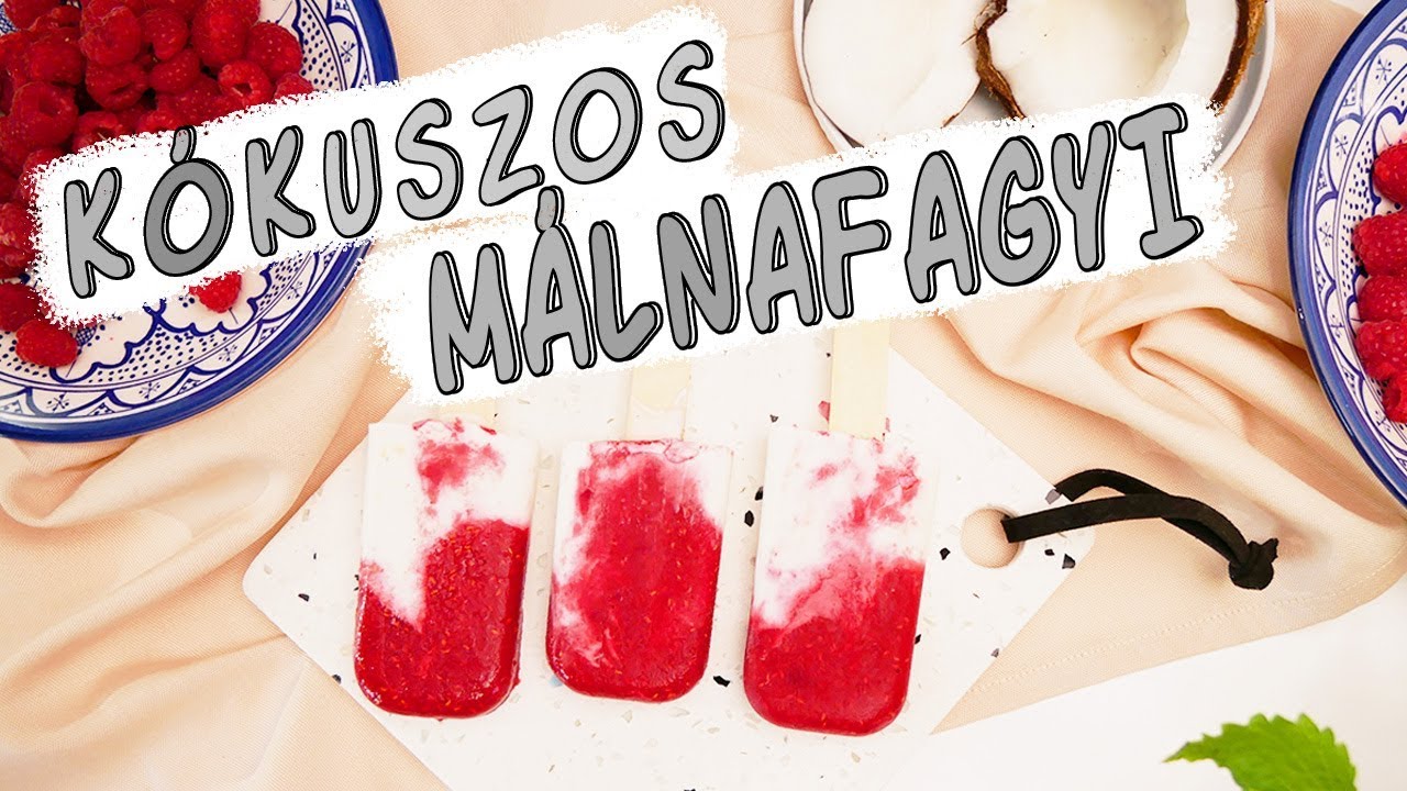 Kókuszos málnafagyi recept ◾ VEGÁN, KÖNNYŰ JÉGKRÉM KÉSZÍTÉS