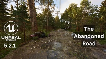 Unreal engine 5 Cinematic #unrealengine5  #megascans #unrealengine5tutorial  | Abandoned Road