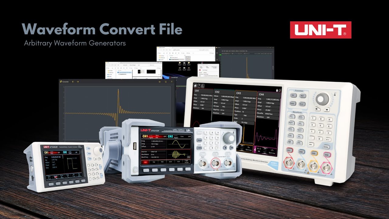 UNI-T Waveform Convert File for Arbitrary Waveform Generators - YouTube