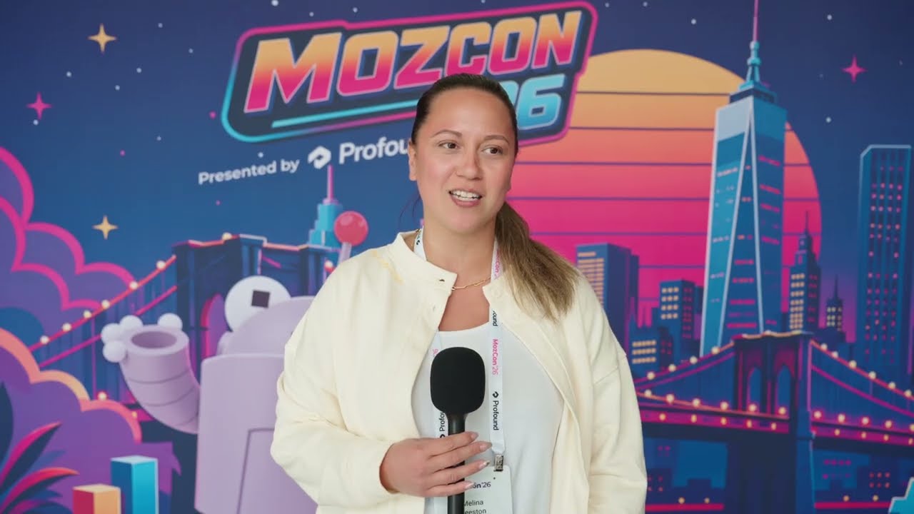 Thumbnail for Why you should come to Mozcon with Melina Beeston | The Leading Search Marketing Conference