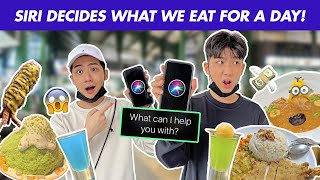 Letting SIRI DECIDE What We EAT For A Day!