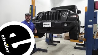 etrailer | Draw-Tite Front Mount Trailer Hitch Installation - 2018 Jeep JL  Wrangler - YouTube