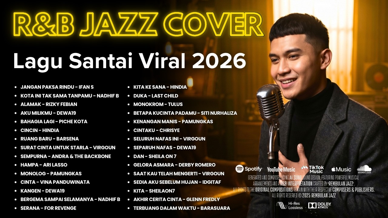 Lagu Pop Santai Viral Tiktok 2026 - Lagu Buat Kerja 🌙🎷┃Rembulan Jazz