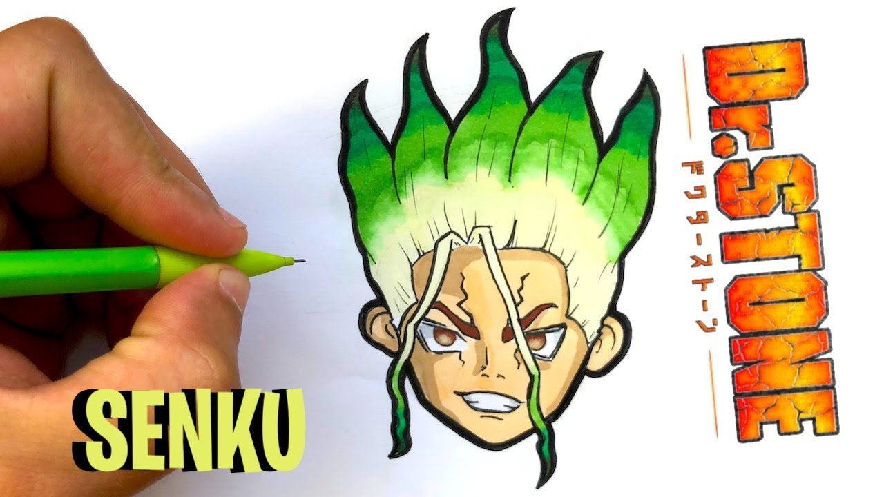 COMMENT DESSINER SENKU FACILEMENT - DOCTEUR STONE