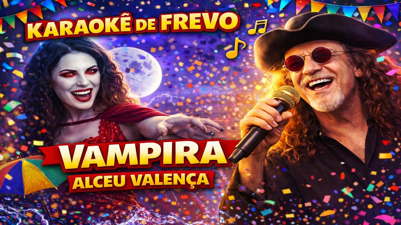 Vampira – Alceu Valença | Karaokê de Frevo 🧛‍♀️🎶 Carnaval Brasileiro