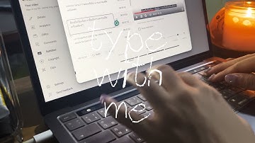type with me l typing asmr, no talking, no music, macbook keyboard, working with me