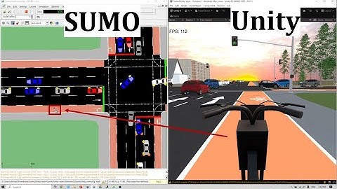 Cycling in a 3D Unity World Powered by SUMO Traffic